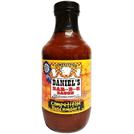 Daniel's Bar-B-Q Competition Blend #9 BBQ Sauce — Gluten Free Kansas City Sweet Honey BBQ (Best Competition Bbq Sauce)
