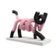 thumbnail image 3 of Estatua de gato abstracta, figura de gato, decoración de habitación infantil, adorno de resina europeo para 31.5CMX10CMX22CM, 3 of 9