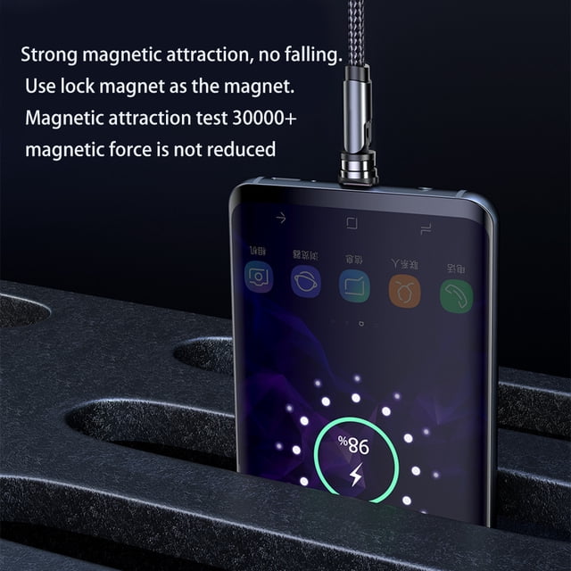 Magnetic Charging Cable Type C Charger Cable Magnet Charging Cord USB C Charging Cable