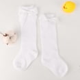 thumbnail image 2 of 5 Pack Baby Girl Knee High Socks Toddler Dress Socks Baby Bow Stocking Cotton Infant Socks, 2 of 7
