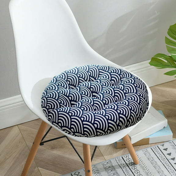 HongHeng Bohemian Soft Round Chair Pad Garden Patio Home Kitchen office Seat Cushion Grid Diameter 17"