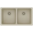 thumbnail image 7 of Elkay Quartz Classic 33" x 18-1/2" x 9-1/2", Equal Double Bowl Undermount Sink, Dusk Gray Dusk Gray, 7 of 7