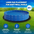 thumbnail image 3 of Swimline Hydrotools Above Ground Round Liner Pad, Pool Protector Mat, 30 Ft, 3 of 7