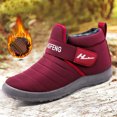 thumbnail image 5 of Puntoco Women'S Winter Boots Clearance,Women'S Snow Boots Winter Ankle Short Bootie Waterproof Footwear Warm Shoes Red, 5 of 9