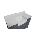 thumbnail image 3 of Zelda 48" Farmhouse Bathroom Vanity with Powder Gray Cabinet and Quartz Top, 3 of 7