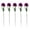 Purple, variant on Artificial Dandelions, 5-Pack Realistic Plastic Flowers, 10.63 Inch, White, for Wedding Home Hotel Decor & Photography Prop