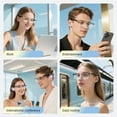 thumbnail image 6 of Wireless Bluetooth Glasses for Men and Women, Smart Glasses with Open-Ear Voice Control & Calling, Anti-Blue Light, AI Assistant & Translation for TravelinBluetooth Language Translator for Men& Women, 6 of 15
