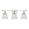 thumbnail image 2 of Innovations Lighting  Ballston Urban Cone - 3 Light 26" Bath Vanity Light Antique Copper Finish/Matte White, 2 of 5