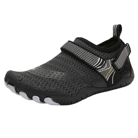 Futezty Kids Barefoot Shoes Boys Girls Sneakers Naturally Splay Shoes Toddler Little Big Kid(Black 16 Big Kids)