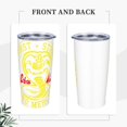 thumbnail image 4 of Vaso Cobra Kai de 20 oz con tapa y pajita, nueva taza de café aislada con tapa de pajita, vaso de café de acero inoxidable para el trabajo, el hogar, el exterior, el automóvil, taza de acero, 4 of 8