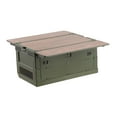 thumbnail image 4 of DYNWAVECA Camping Folding Storage Box Car Trunk Organizer Carrier Cargo Stackable Crate Storage Container for Basement Office Traveling Green, 4 of 10