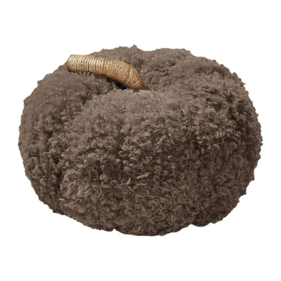 Mainstays, Shaped Pumpkin Decorative Pillow, 7.5" x 11.5", Chocolate, 1 Piece