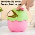 thumbnail image 7 of Small Trash Can with Lid, Mini Trash Can for Bathroom, Office and Bedroom, Small Bathroom Garbage Can with Swing Top, Compact Waste Basket for Desk, Dorm & Home, Pink - Xuniizn, 7 of 7