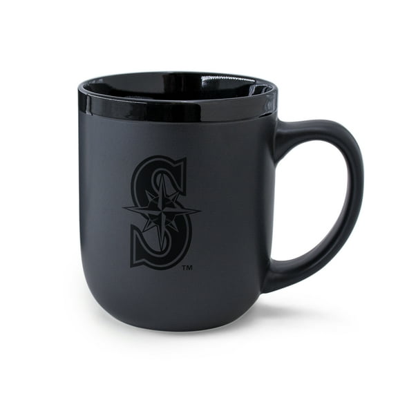 WinCraft Seattle Mariners 17oz. Black Tonal Ceramic Mug