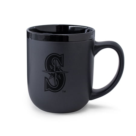 WinCraft Seattle Mariners 17oz. Black Tonal Ceramic Mug