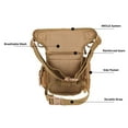 thumbnail image 2 of Bolsa de dos hombros Bolsa de pierna caída Impermeable Muslo Cintura Paquetes Bolsa para viajar Senderismo Ciclismo Camping, 2 of 7