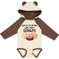 thumbnail image 3 of Inktastic Just Skip to the Part Where There's Donuts Boys or Girls Long Sleeve Baby Bodysuit, 3 of 5