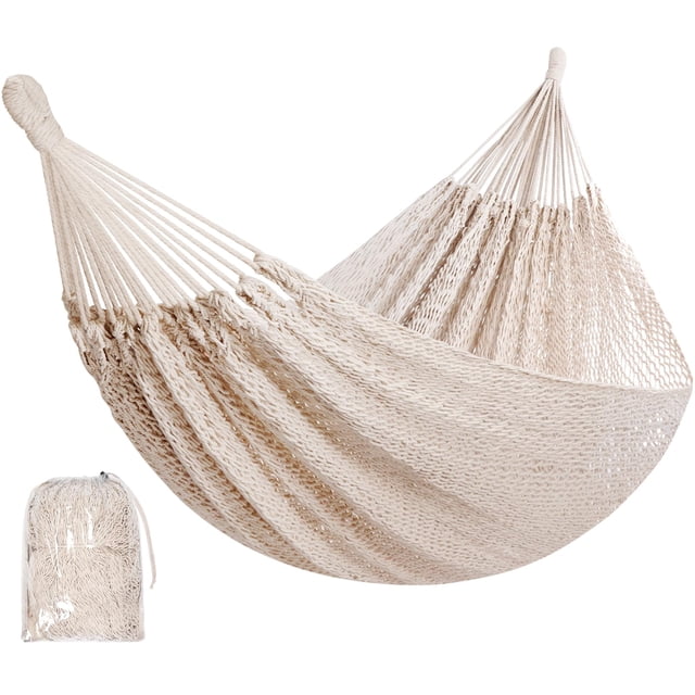 Hamaca Familiar Tejida a Mano Estilo Maya con Bolsa - HappyPicnic