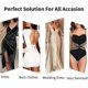 thumbnail image 4 of Sujetador sin espalda con plumas invisibles de 2 piezas para mujer (apto para tallas de copa C), sujetador push up adhesivo reutilizable, sujetador adhesivo con efecto agradable para la piel, 4 of 5