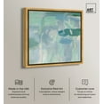 thumbnail image 2 of Lilly Pad Abstract I Canvas Coastal Farmhouse Wall Art by Art Remedy, Gold Frame, 30" x 30", 2 of 7