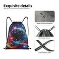 thumbnail image 6 of Ratiio Outer Space Floating Numbers And Letters Print Drawstring Backpack Bag Sport Gym Sackpack Heavy Duty String Backpack for Men Women, 6 of 7