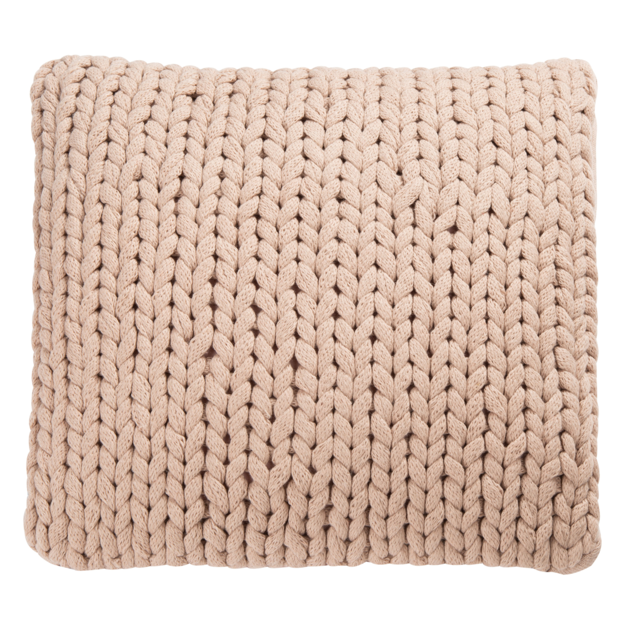 SAFAVIEH Adalina Solid Knitted Accent Pillow, 20" x 20", Pink - image 2 of 3