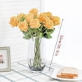 thumbnail image 3 of Fake Flowers Decorative Artificial Flowers in Vase, Faux Plastic UV Resistant Flowers for Indoor, Outside Hanging Planter Home Wedding Porch Window Wedding Holiday Party Decor, 3 of 7