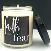 Abba Products 038002 8 oz WTLB-Faith Over Fear-Passion Fruit & Peony Candle
