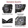 thumbnail image 2 of Mens Digital Watch LED Backlight Wristwatch Outdoor Sport Watch with Stopwatch/Waterproof/Chronograph Multi-Functional Wrist Watches for Men Birthday Christmas Gift, 2 of 8