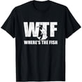 thumbnail image 2 of 100% Cotton WTF Where's The Fish Men's Funny Fishing Gifts Fathers Day T-Shirt, 2 of 5