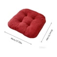 thumbnail image 3 of Tyidzon 17"x16" Corduroy Chair Cushions with Ties Indoor Outdoor, Soft Thick Seat Cushions for Dining Room, Patio, 3 of 6