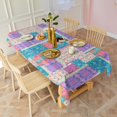 thumbnail image 2 of Boho Bohemia Flower Rectangle Tablecloth 60"x120",Waterproof Polyester Rectangle Table Cloth, Wipeable Spillproof Polyester Tablecloth for Dining, Camping, Indoor and Outdoor, 2 of 6