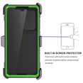 thumbnail image 3 of eBizWare Moto G Stylus 5G 2024 Case, with [Built-in Screen Protector] and Belt Clip Holster, Shockproof Heavy Duty Protective Kickstand Phone Case Cover for Motorola Moto G Stylus 5G 2024 - Green, 3 of 9