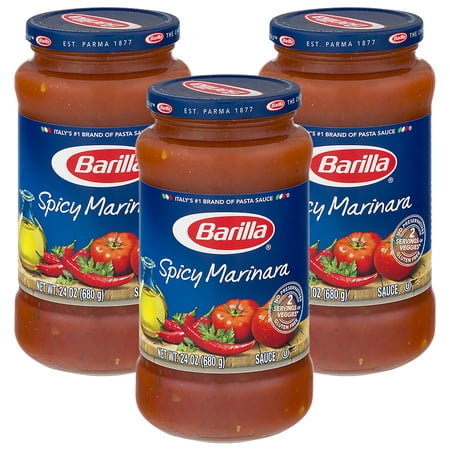 (3 Pack) Barilla® Spicy Marinara Tomato Pasta Sauce, 24 oz