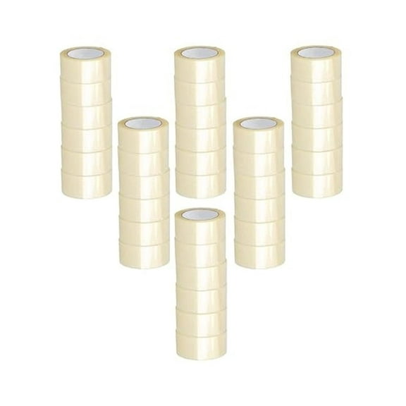 PSBM Packing Tape, 2 Inch x 110 Yards, 36 Pack, Clear, 2.3 Mil, Packaging Tape for Dispenser Refill, Moving, Storage, Shipping
