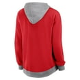 thumbnail image 3 of Women's  Red Chicago Blackhawks Hit It French Terry Full-Zip Hoodie, 3 of 3