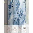 thumbnail image 3 of Blue Botanical Art Sheer Curtains for Living Room Bedroom Modern Pastoral Watercolor Leaf Sheer Curtains 45 Inch Long 2 Panels Set Light Filtering Curtain Window Treatments Drapes for Dining Room, 3 of 6