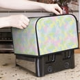 thumbnail image 6 of KLL Color Rabbit Print 4 Slice Toaster Dust Covers Kitchen Small Appliance Cover with 2 Pockets,Can hold Jam Spreader Knife & Toaster Tongs (12.4 x 10.6 x 8.2), 6 of 6