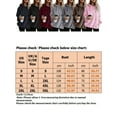 thumbnail image 3 of Fangasis Women Hoodies Teddy Fleece Hooded Tops Half Zipper Sweatshirt Ladies Loose Fit Pullover Warm Sport Light Gray XXL, 3 of 3
