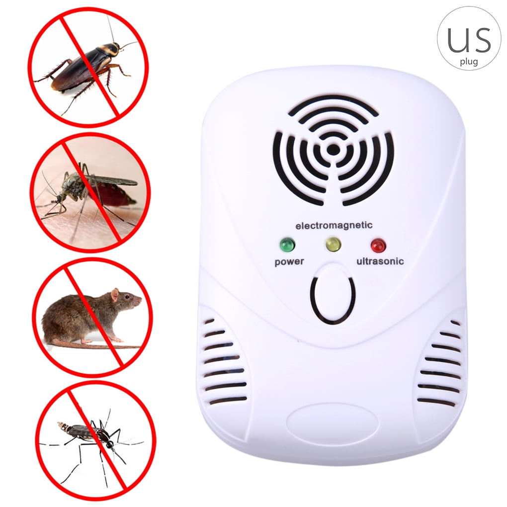 Ultrasonic Electronic Pest Reject Bug Mosquito Cockroach Mouse Killer Repeller 