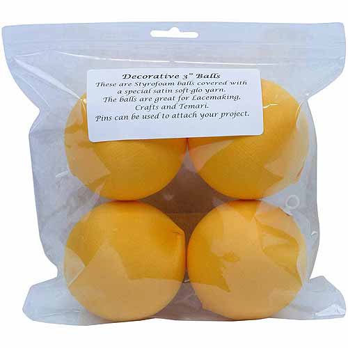 Satin Balls, 3", 4pk