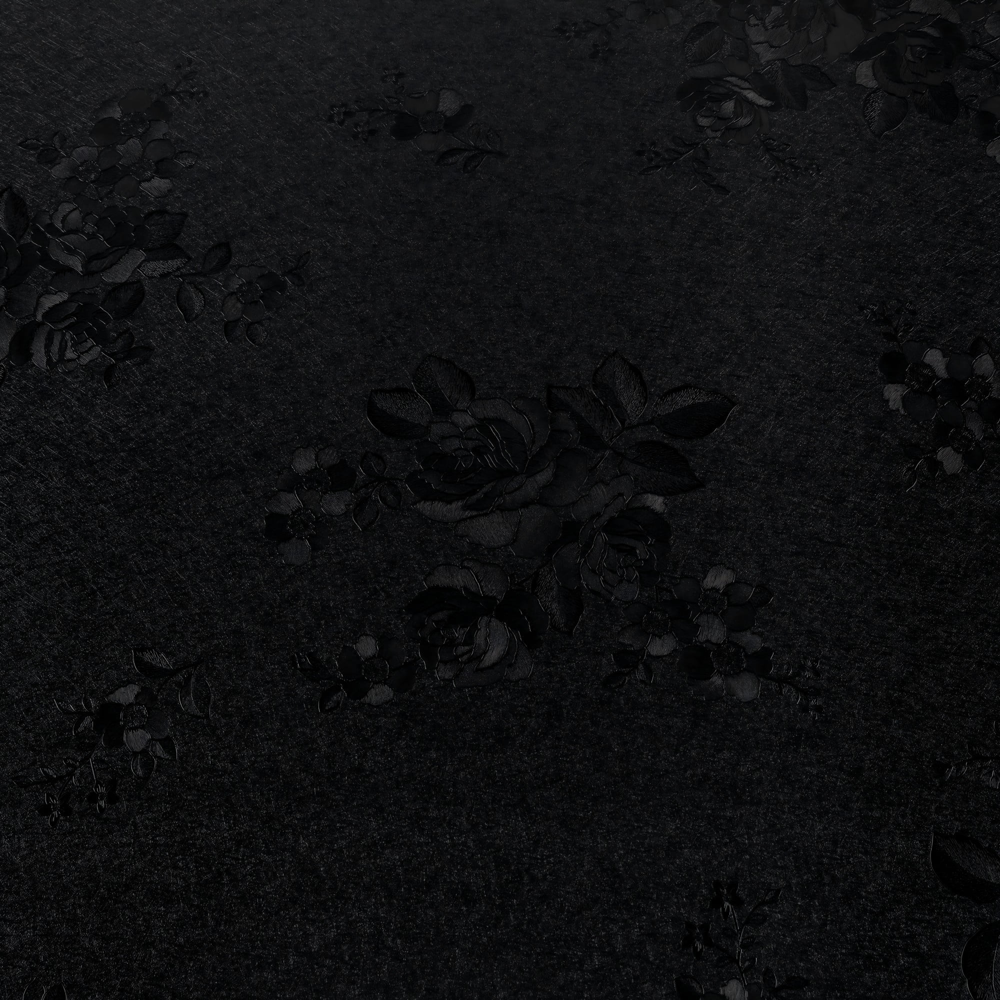 UMIGGEE Black Wallpaper 17.7-in x 118-in Embossed Rose Self Adhesive Wall Paper Gray Peel and Stick Wallpaper Vinyl Contact Paper for Home Decoration Cabinet Furniture Renovation