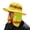 Yellow, variant on Breathable Outdoor Work Hat With Protective Neck Coverage Wide Brim Sun Shield Style Cap For Construction Gardening And Outdoor Tasks