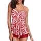 thumbnail image 1 of Trajes de baño Tankini para mujer Top Tankini con volantes en capas y pantalones cortos Trajes de baño de dos piezas Adepaton HMHZ323-23, 1 of 5