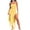 Yellow, variant on YuXingFu Summer Dresses for Women Mid-Length Square Neckline Plus Size Womens Dress Sleeveless for Home Casual Summer White S