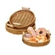 thumbnail image 1 of Cestas Redonda Tejidas de Pan con Mango, Bandeja Circular para Centro de Mesa Comedor Bandejas Almacenamiento de Servir Toalla Fruta Verdura Restaurante Cocina, 3 Tamaño, 1 of 6