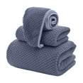 thumbnail image 2 of LiUMX Extra Large Bath Towels Set of 3 | Oversized Bath Sheets & Shower Cap | Super Soft Absorbent Microfiber Towels for Bathroom, Gym, Hotel & College Dorm, 2 of 5
