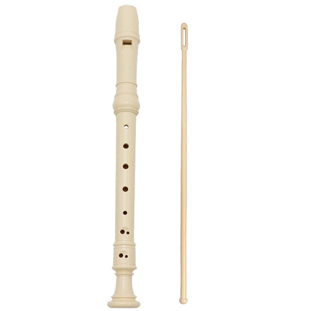 Soprano Descant Recorder Flute Instrument 8 Hole with Cleaning Rod - Beginner Music Wind Woodwind Instrument for Kids Students 𝗦𝗰𝗵𝗼𝗼𝗹 Band Class Learning
