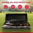 thumbnail image 2 of SKB Cases Double ATA Standard Hard Plastic Storage Wheeled Golf Bag Travel Case, 2 of 10