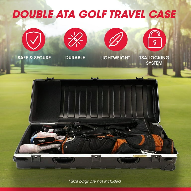 SKB Cases ATA Deluxe Standard Golf Travel Bag, Hard Plastic Club